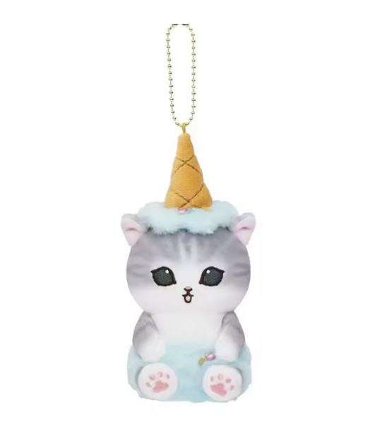 New Mofusand Cat Global Travel World Plush Key Fob Keychain Charm Bag Toy Purse