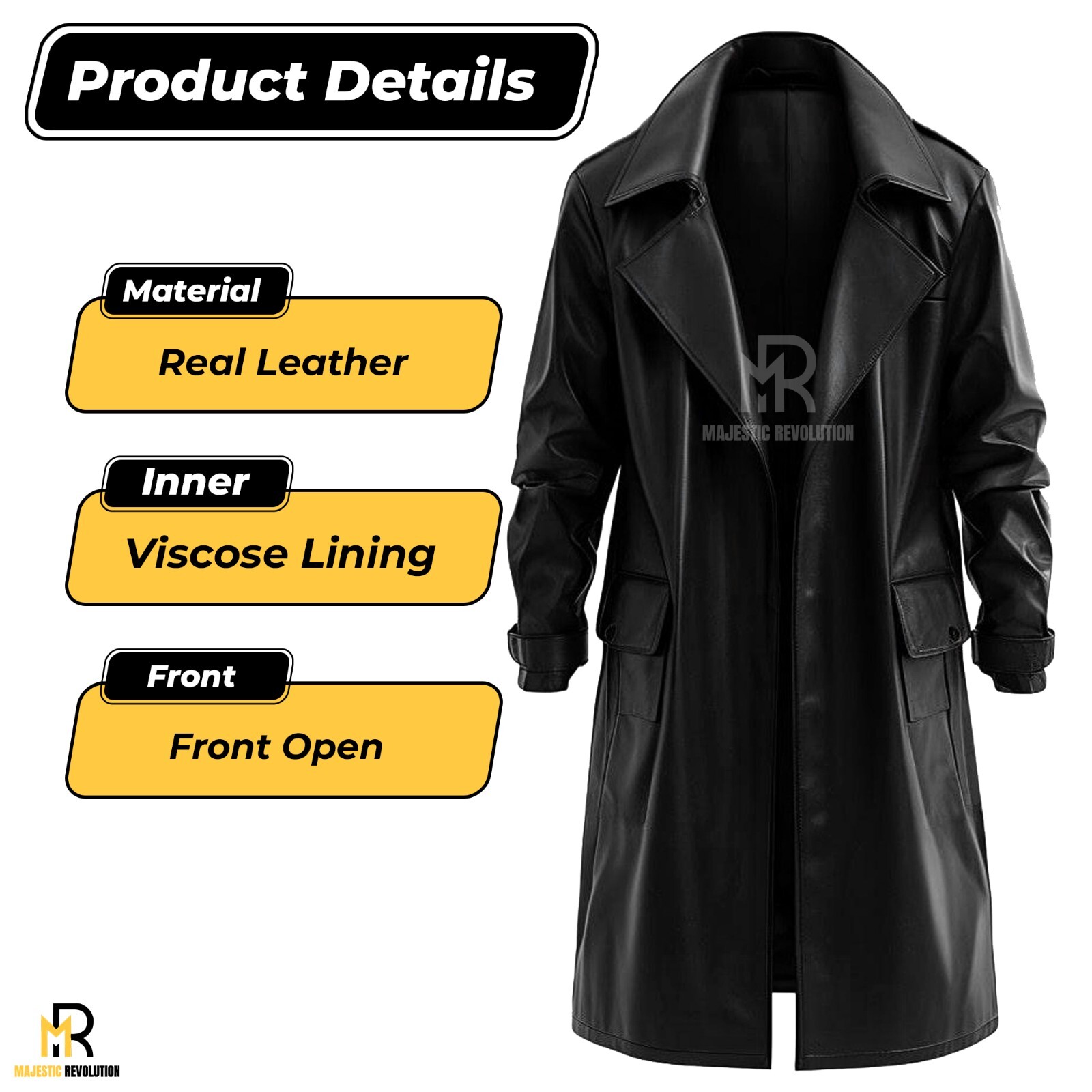 Hellboy Inspired Karl Ruprecht Kroenen Mens Black Leather Cosplay Costume