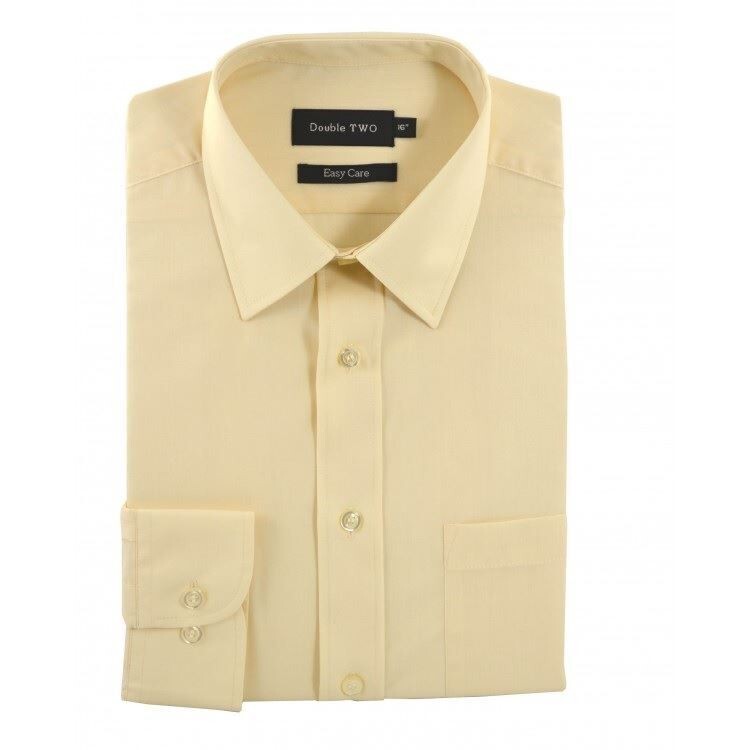 Double Two Men’s Extra Tall Plain Formal Shirts (224), 7 Colours Size 15.5″-20″