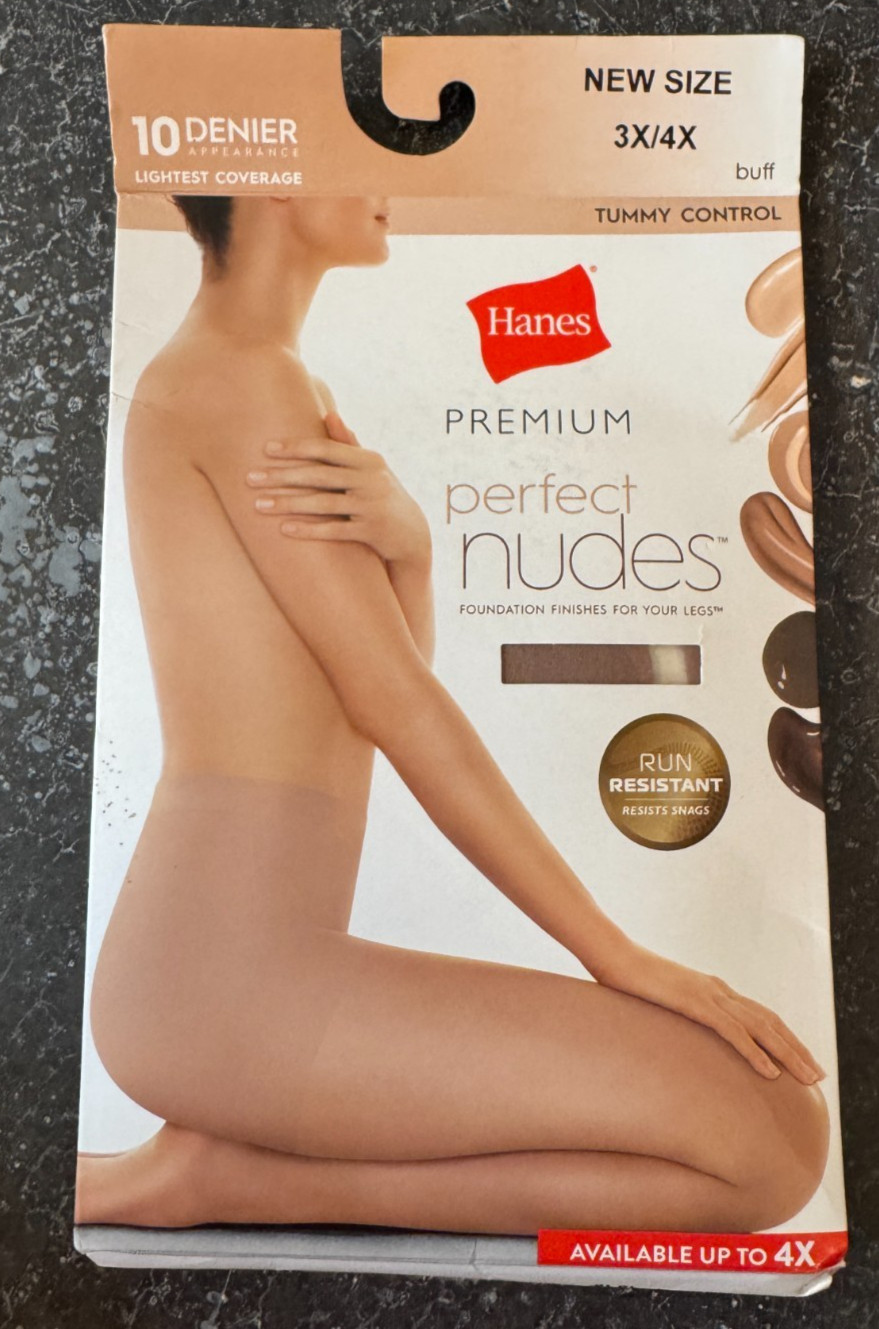 2 pack Hanes Women’s Premium Perfect Nudes Tummy Control Buff size 3X/4X