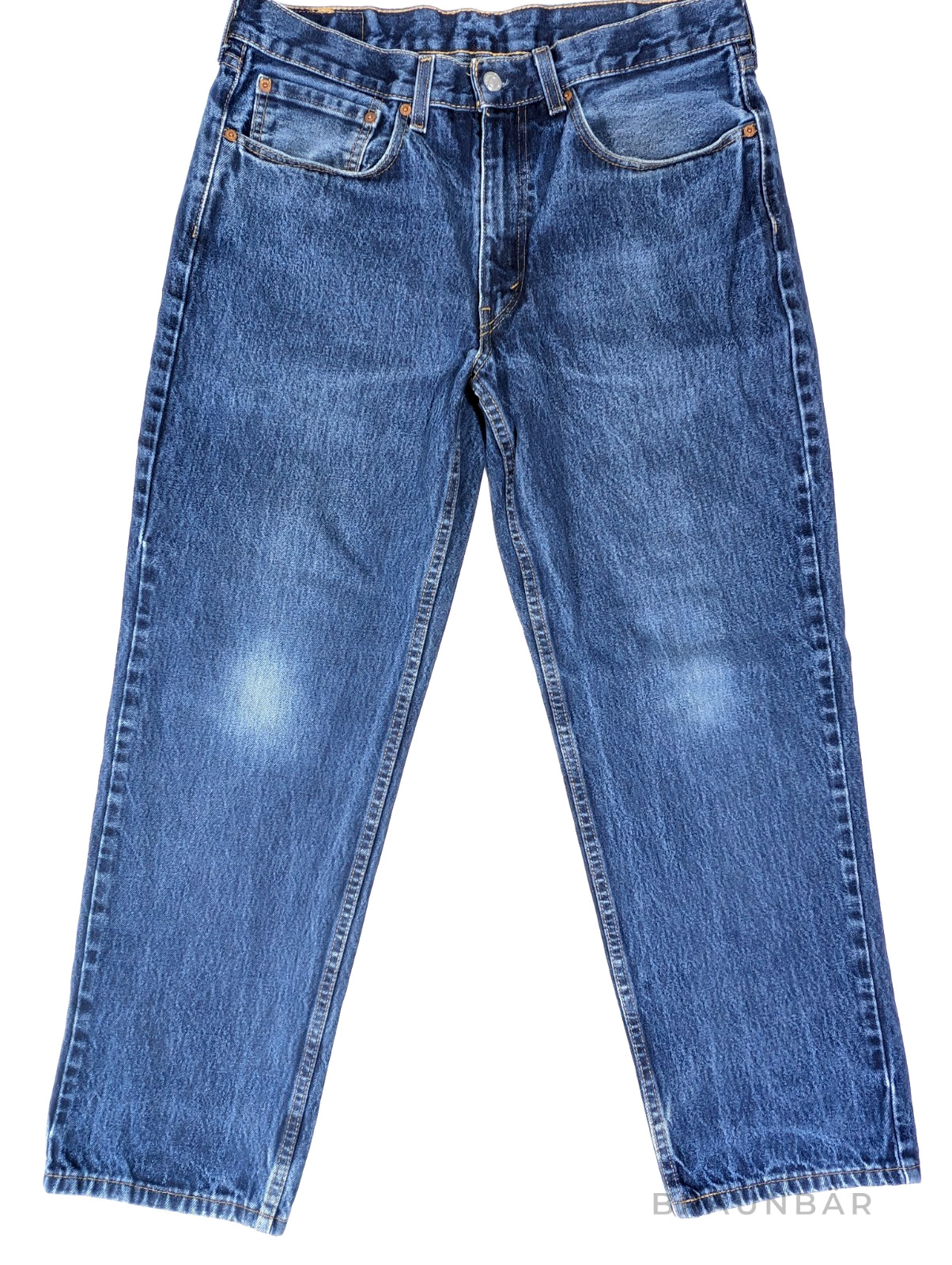 Levis`s 550 Relaxed Fit Jeans Men`s 34×28.5, Blue Denim 100% Cotton