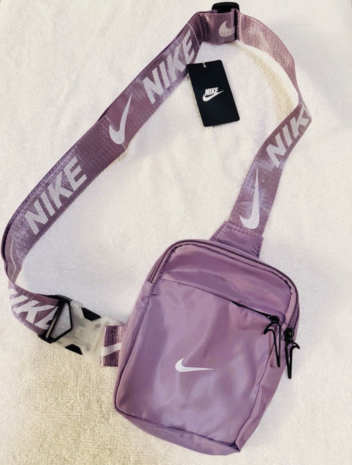 Nike Heritage Crossbody Bag Small Branded Strap & Padded Mesh Back,multi Colors.