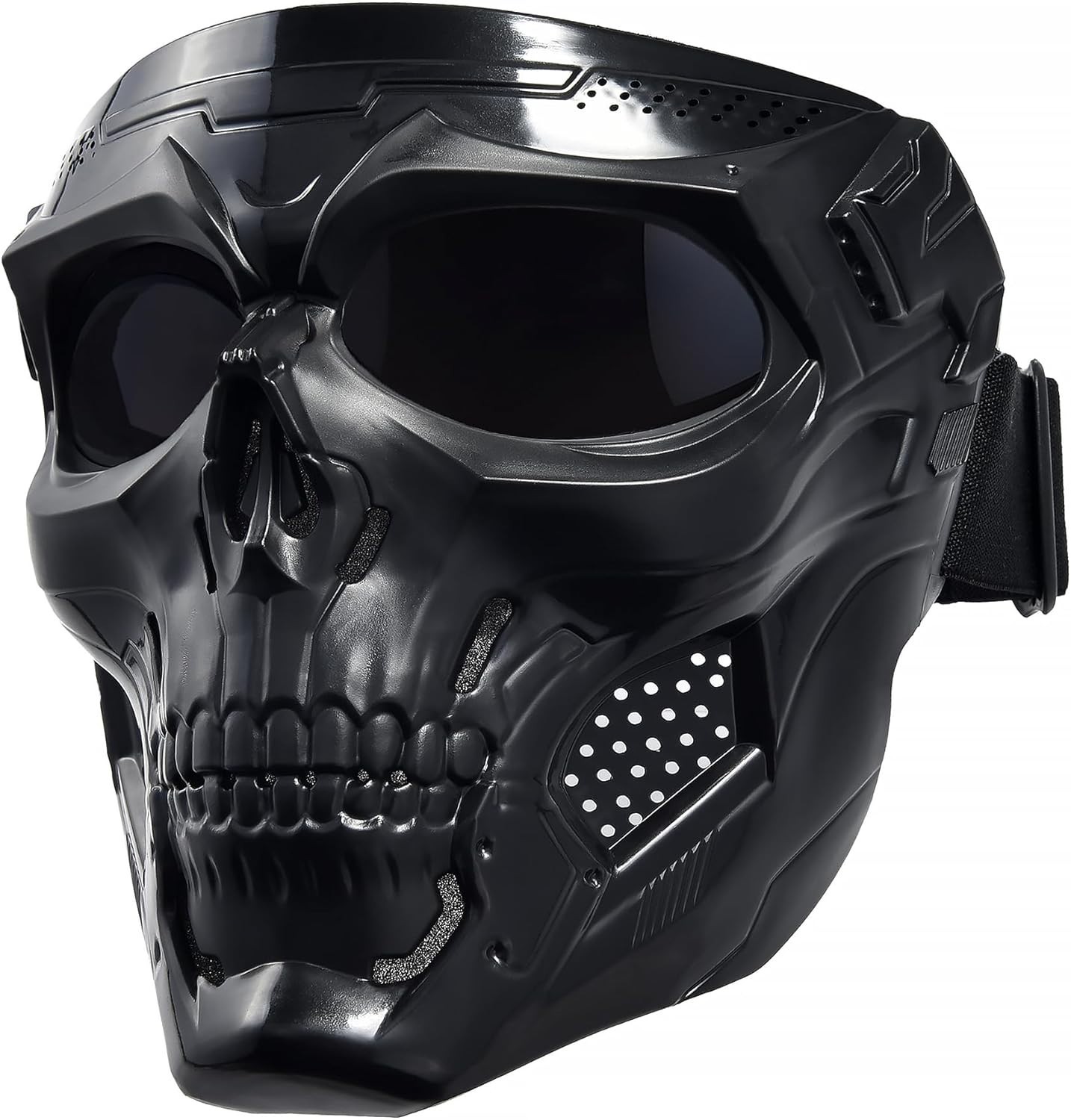 Motorcycle Mask Full Face,Masks Skull Skeleton with Goggles Impact Resistant …