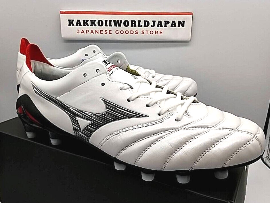 Mizuno Soccer Cleats MORELIA NEO 4 JAPAN Super White Pearl/Black P1GA2330 09 NEW