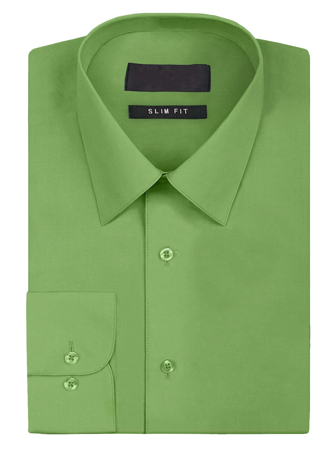Omega Italy Men’s Premium Slim Fit Button Up Long Sleeve Solid Color Dress Shirt