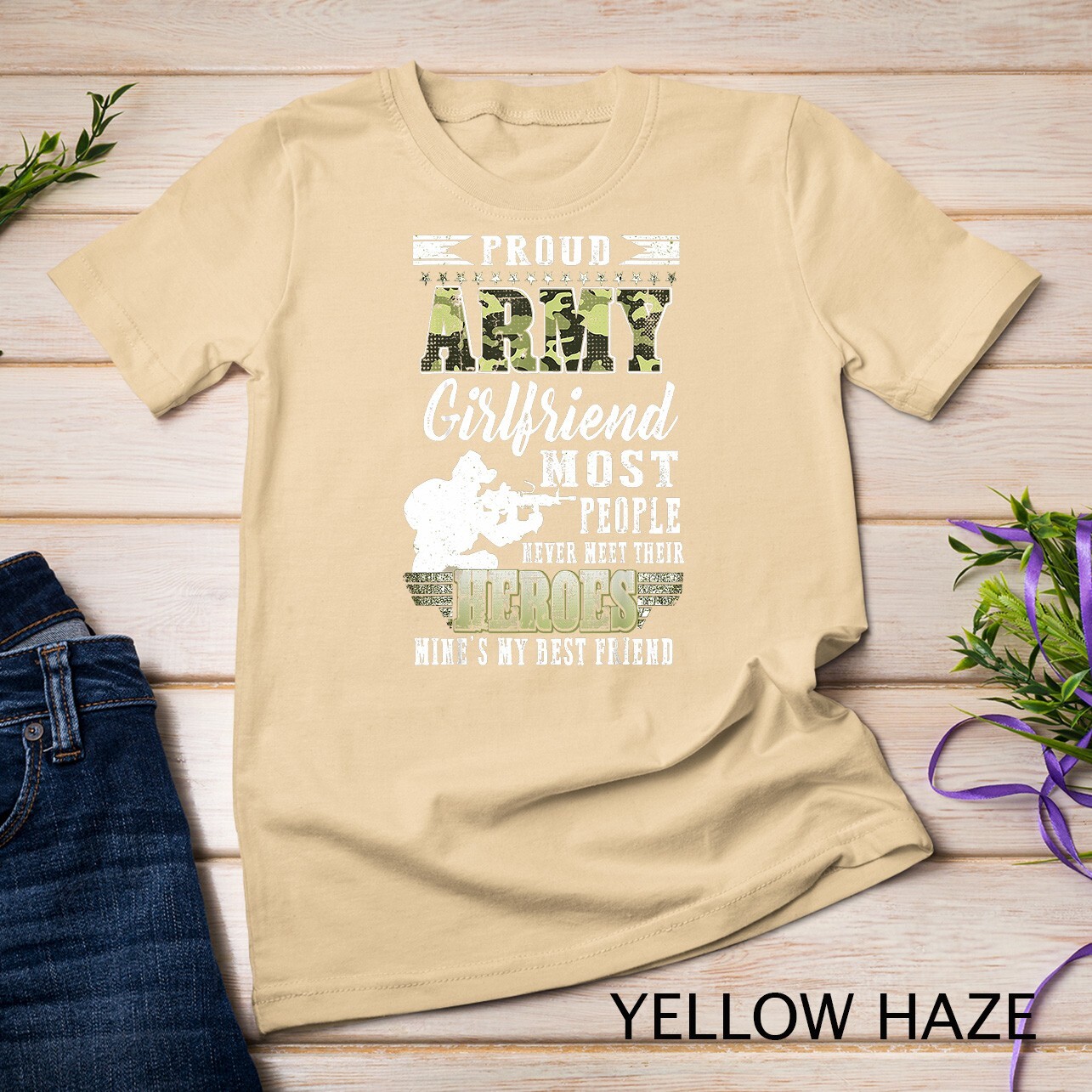 Womens Proud Army Girlfriend Most People T-Shirt Unisex T-shirt