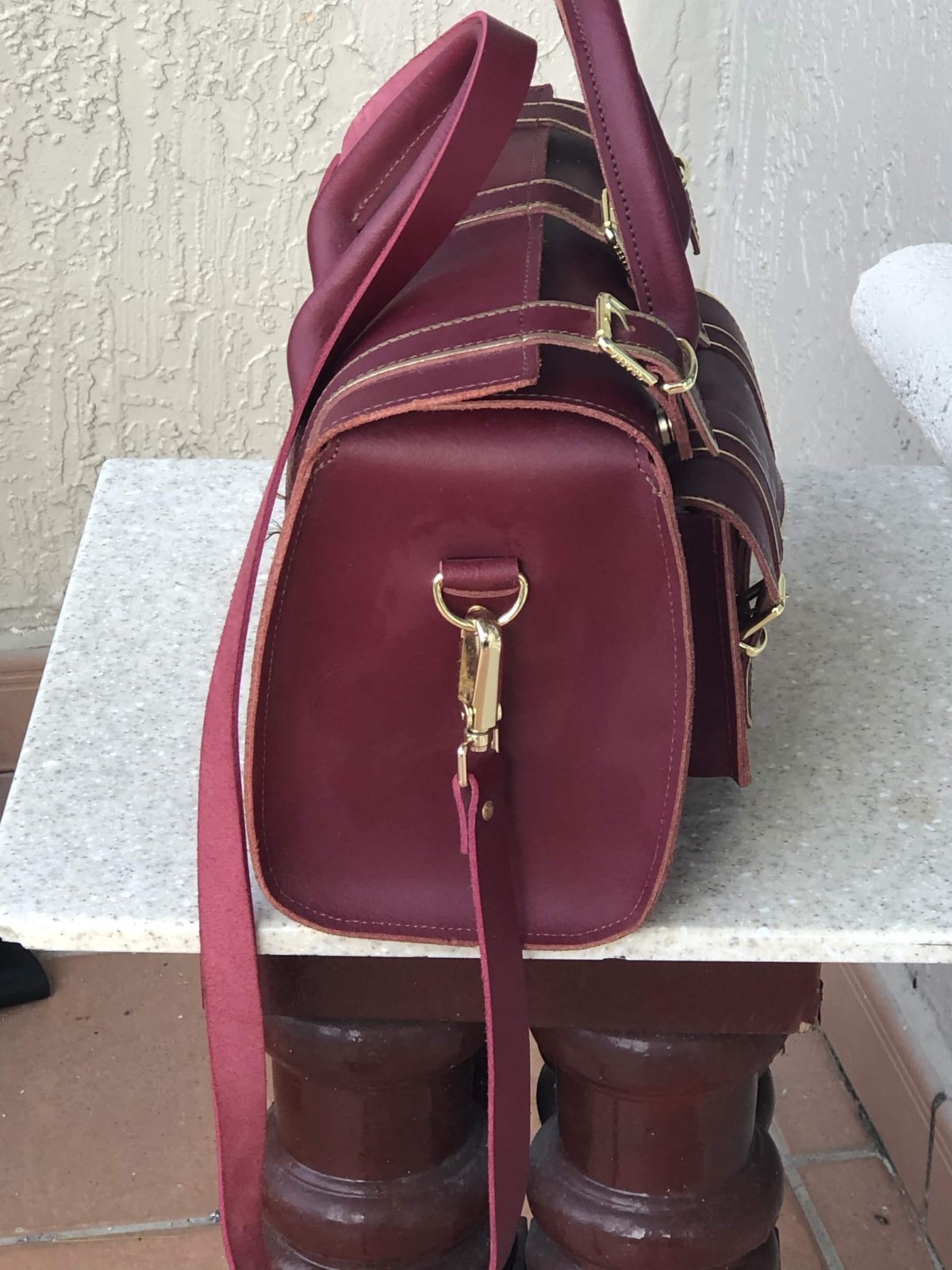Grafea mulberry and gold luna jewel bag(Rare! No longer available online. )