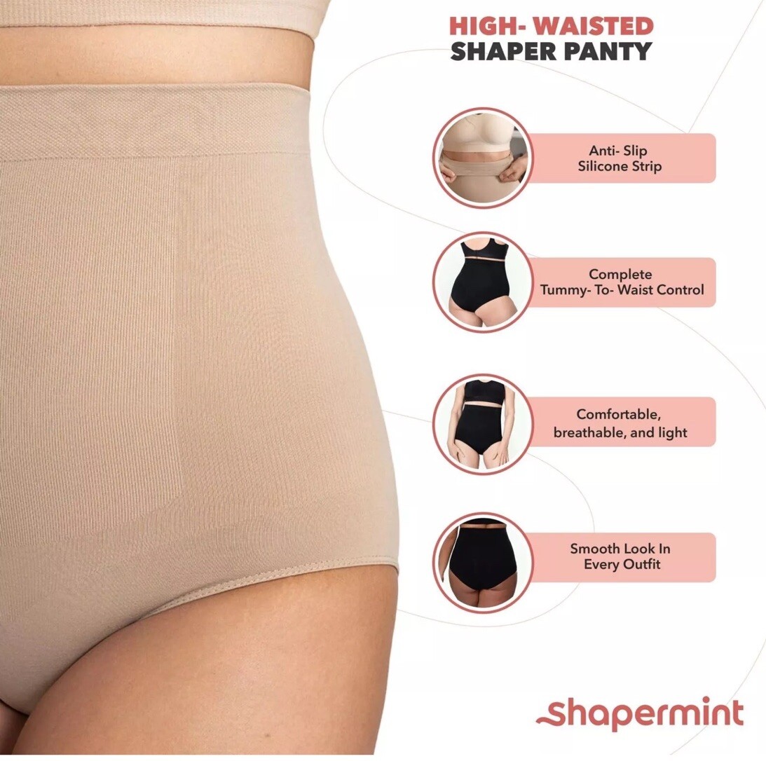 Empetua by Shapermint All Day Every Day High-Waisted ShaperPanty XL/2X BEIGE NWT