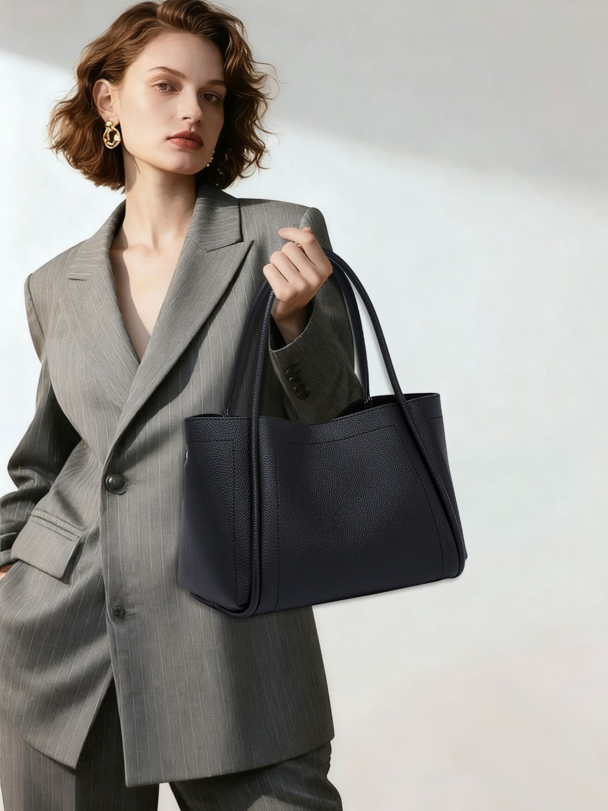 Women’s Bag Large Capacity Shoulder Purse Handbag PU Leather Crossbody Tote Bag