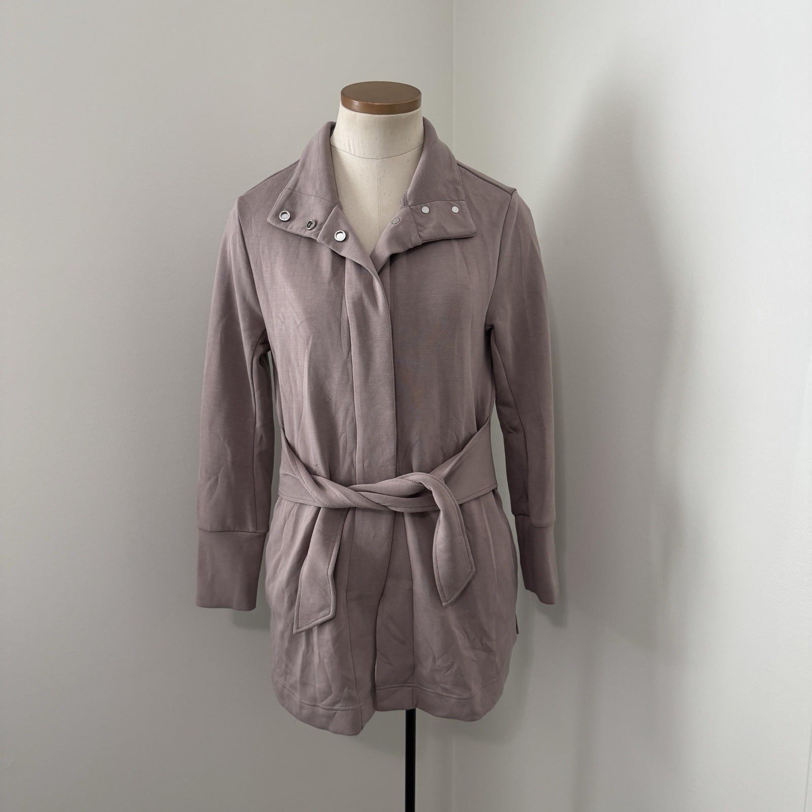 VARLEY Women’s XS DoubleSoft Anset Snap Front Belted Mid-Length Jacket
