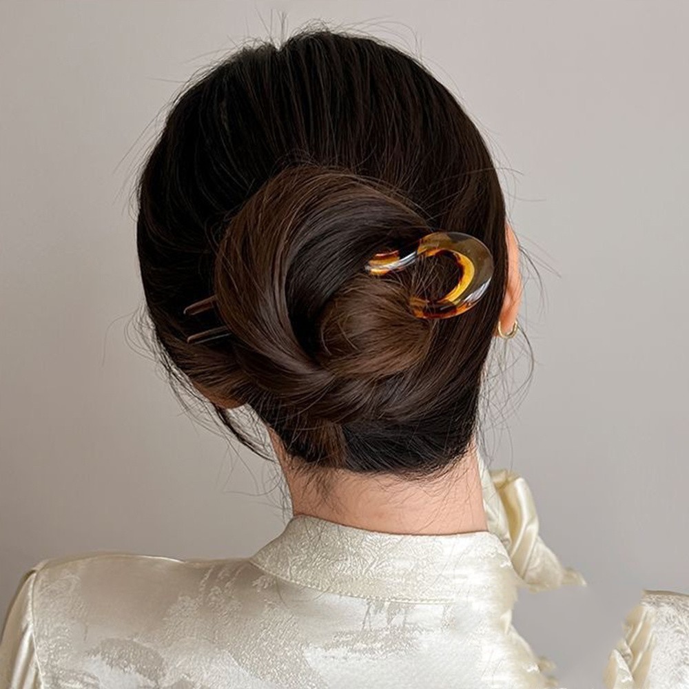 Women U Shaped Hairpin French Style Hair Pin Hair Stick Hair Fork Stick Pins NEW