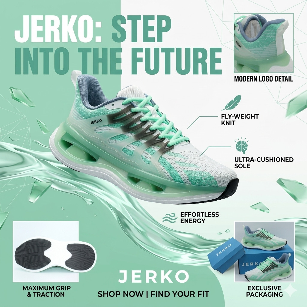 Lightweight Breathable Mint Green Running Sneakers for Daily & Athletic Wear