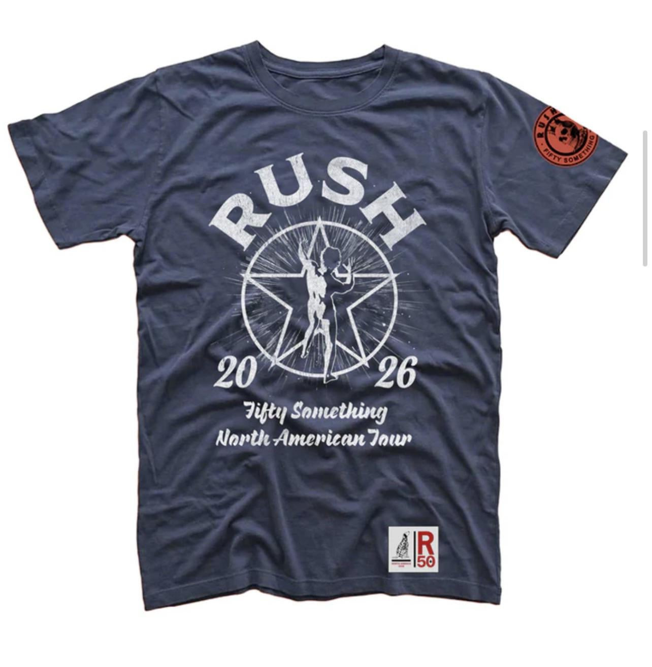 RUSH Band T Shirt Fifty Something North American Tour 2026 Reprint