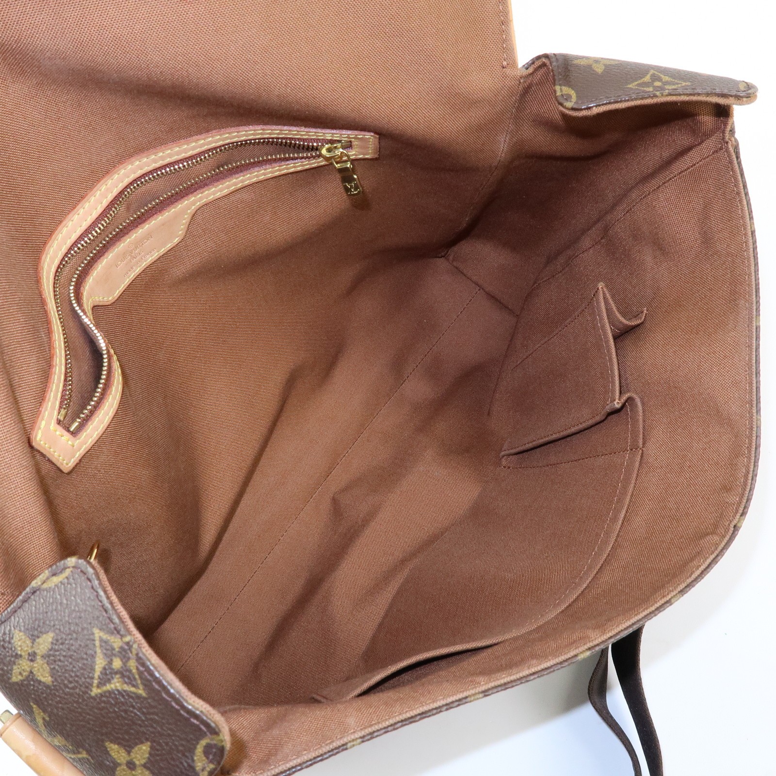 Louis Vuitton Monogram Abbesses Messenger Bag Brown M45257 Authentic Used F/S