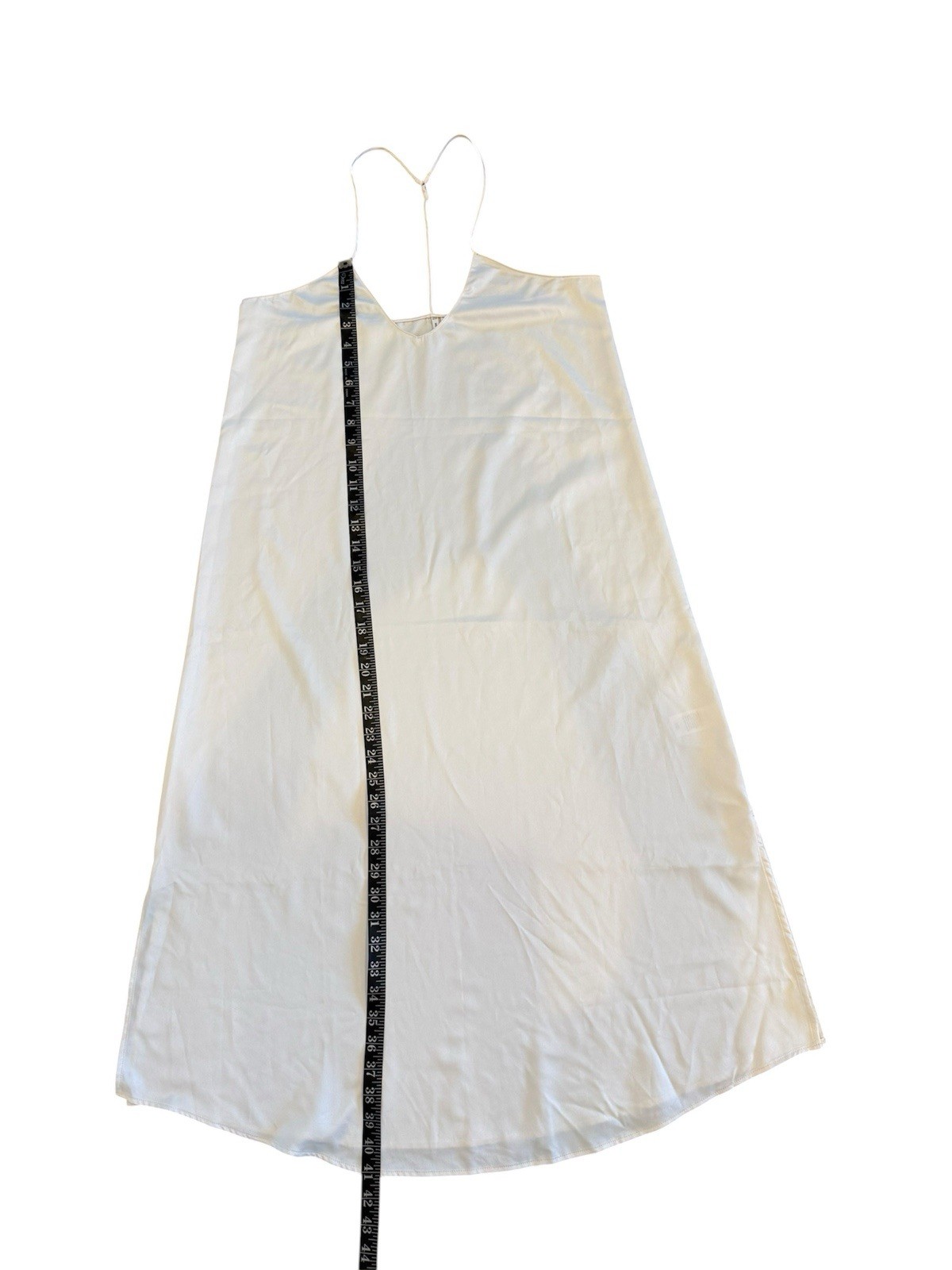 Nordstrom Ivory Sexy Romantic Evening Slip Nightgown Sleep Maxi Dress M