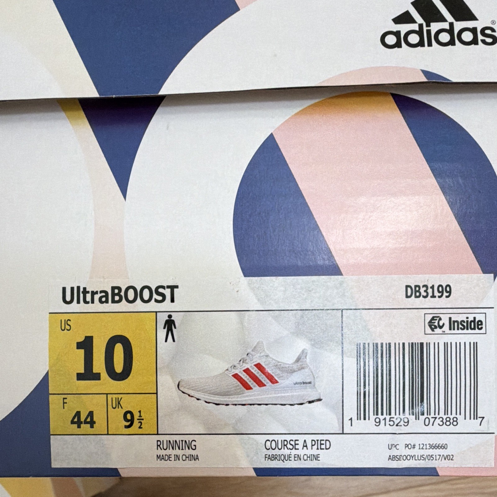 adidas UltraBoost 2018 Size 10 Red/Black/White