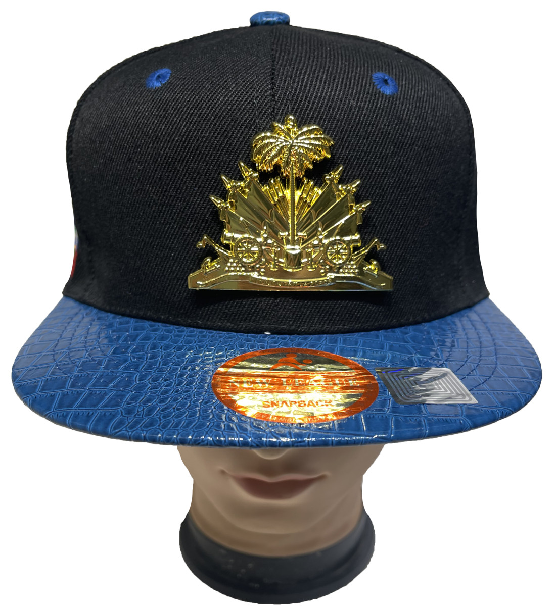 HAITI FLAG METAL GOLD LOGO Hip Hop Snapback Adjustable Baseball Cap Hat Lot 1-12