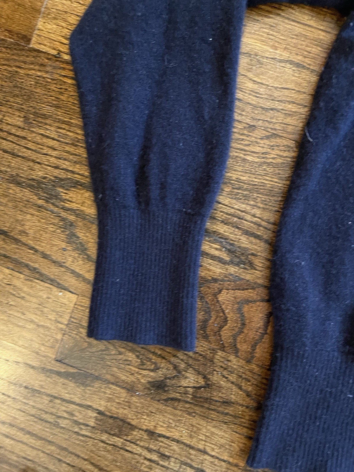 Uniqlo Sweater Womens XL 100% Cashmere Crew Neck Pullover Blue Long Sleeve