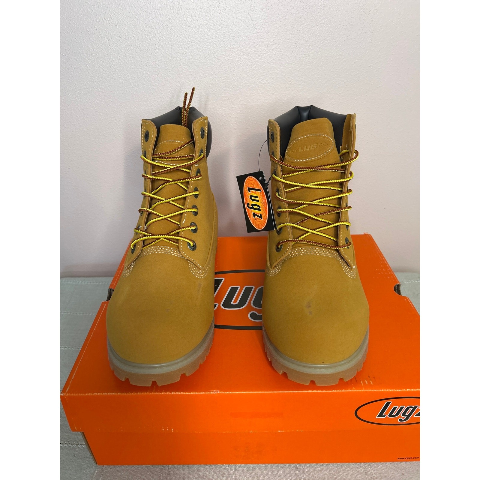 Lugz Men’s Convoy 6 Inch Boot Golden Wheat Bark Tan Gum Size 8 W MCNWK