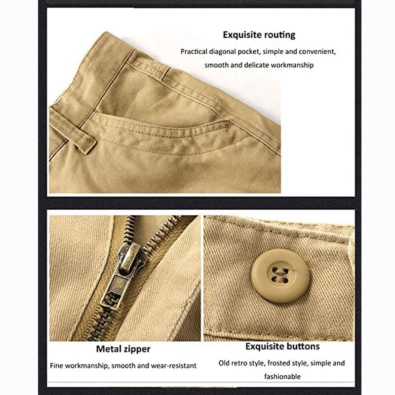 Men’s Army Tactical Combat Cotton Cargo Work Pants Outdoor Hiking Trousers