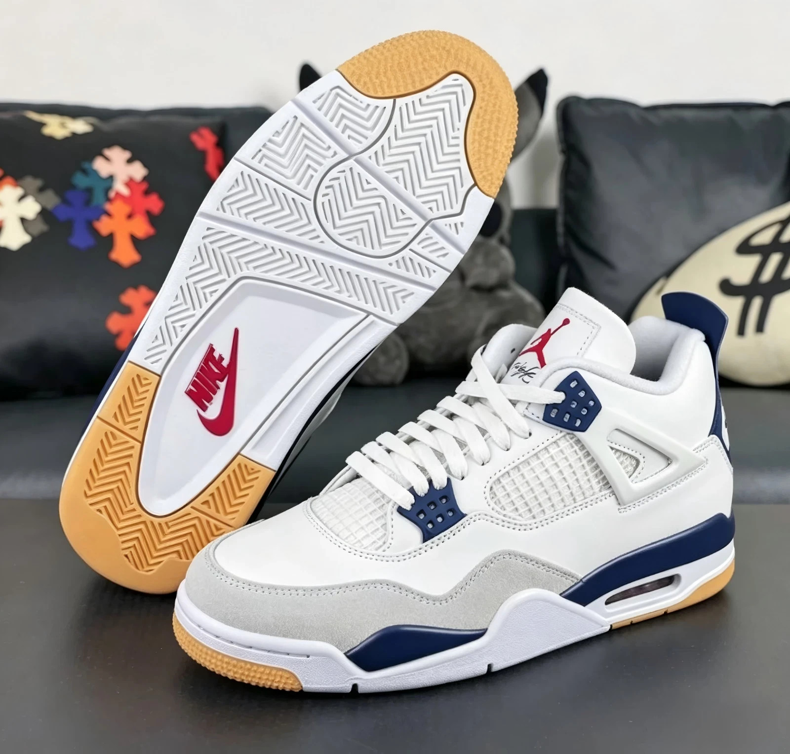 Jordan 4 Retro SB “Navy Blue” Men’s Mid Top Basketball Shoes Size 7-12