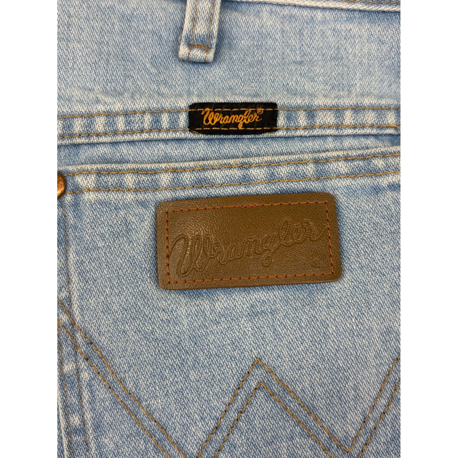 Wrangler Cowboy Cut 936GBH Slim Fit Jeans Mens 36×34 Light Wash Blue Denim