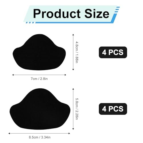 8pcs Shoe Heel Repair, Self-Adhesive Shoe Hole Repair Pads Patch Heel Cushion