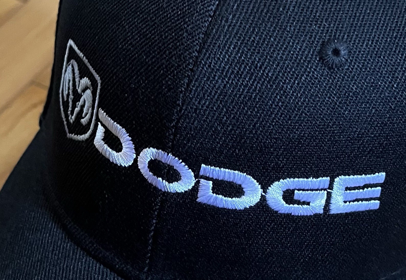 Dodge Logo Embroidered Baseball Cap, Back.
