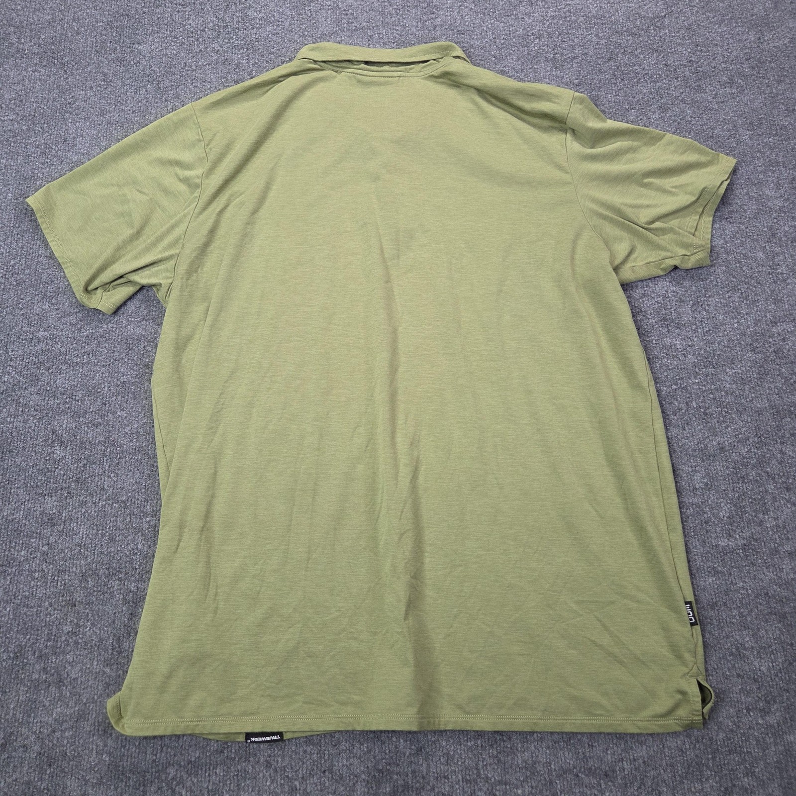 Truewerk Polo Shirt Mens 2XL Green EDO Performance Workwear Lightweight Tech