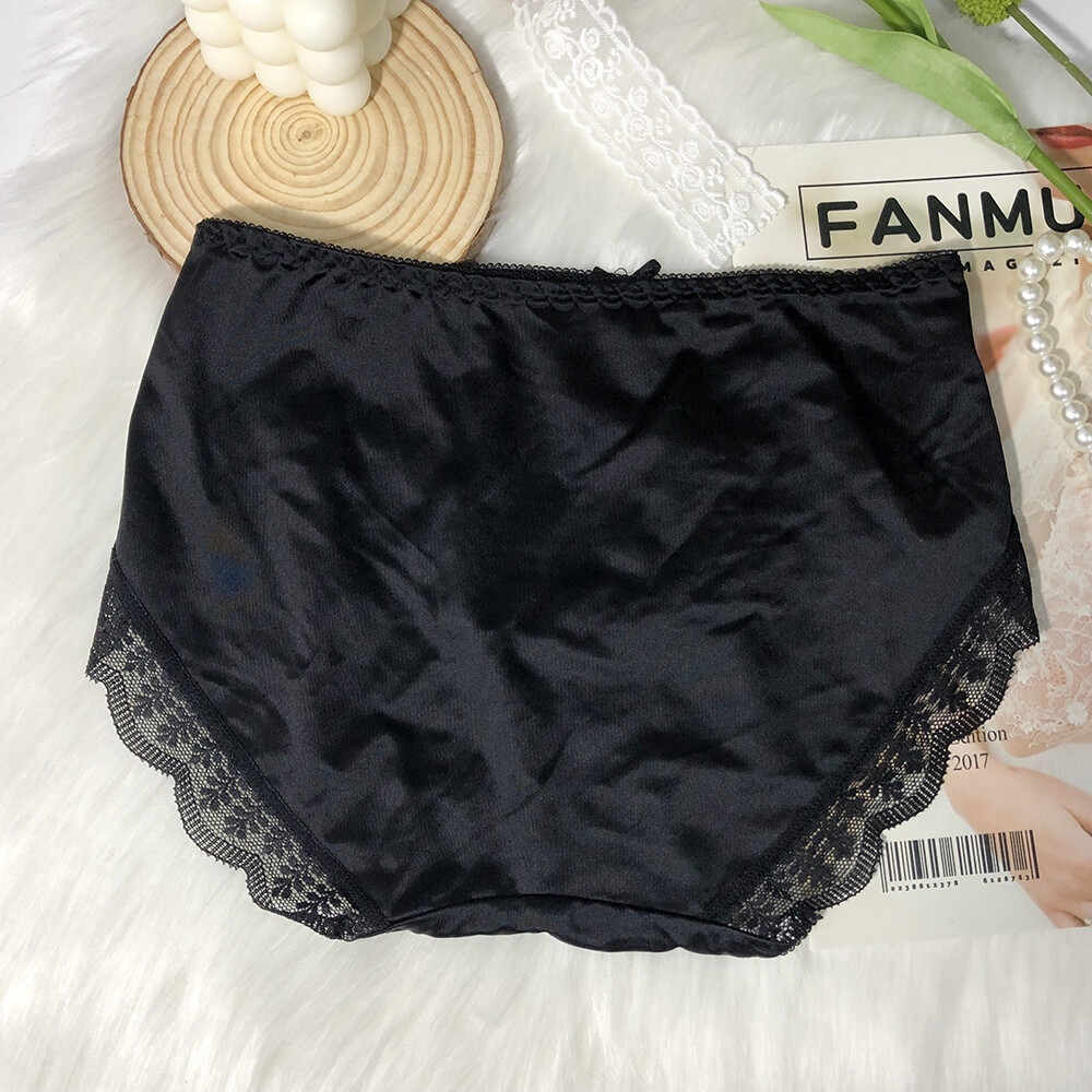 5 Pcs Women Girls Sexy Satin Panties French Fashion Underwear Briefs Lingeries