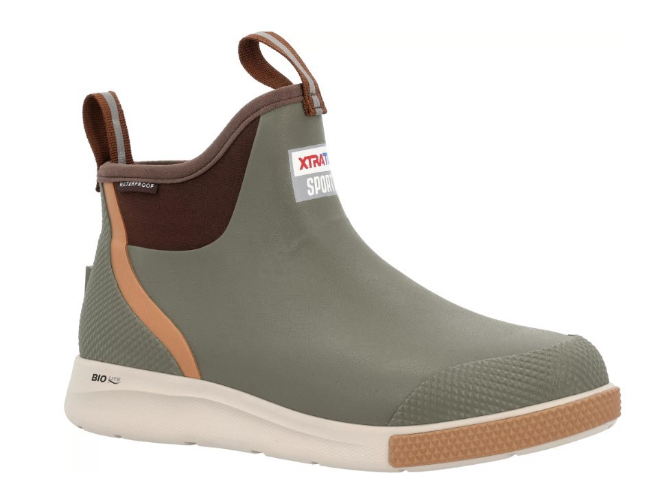 XtraTuf Men’s 6” Ankle Deck Boot Sport Fishing Boots Olive