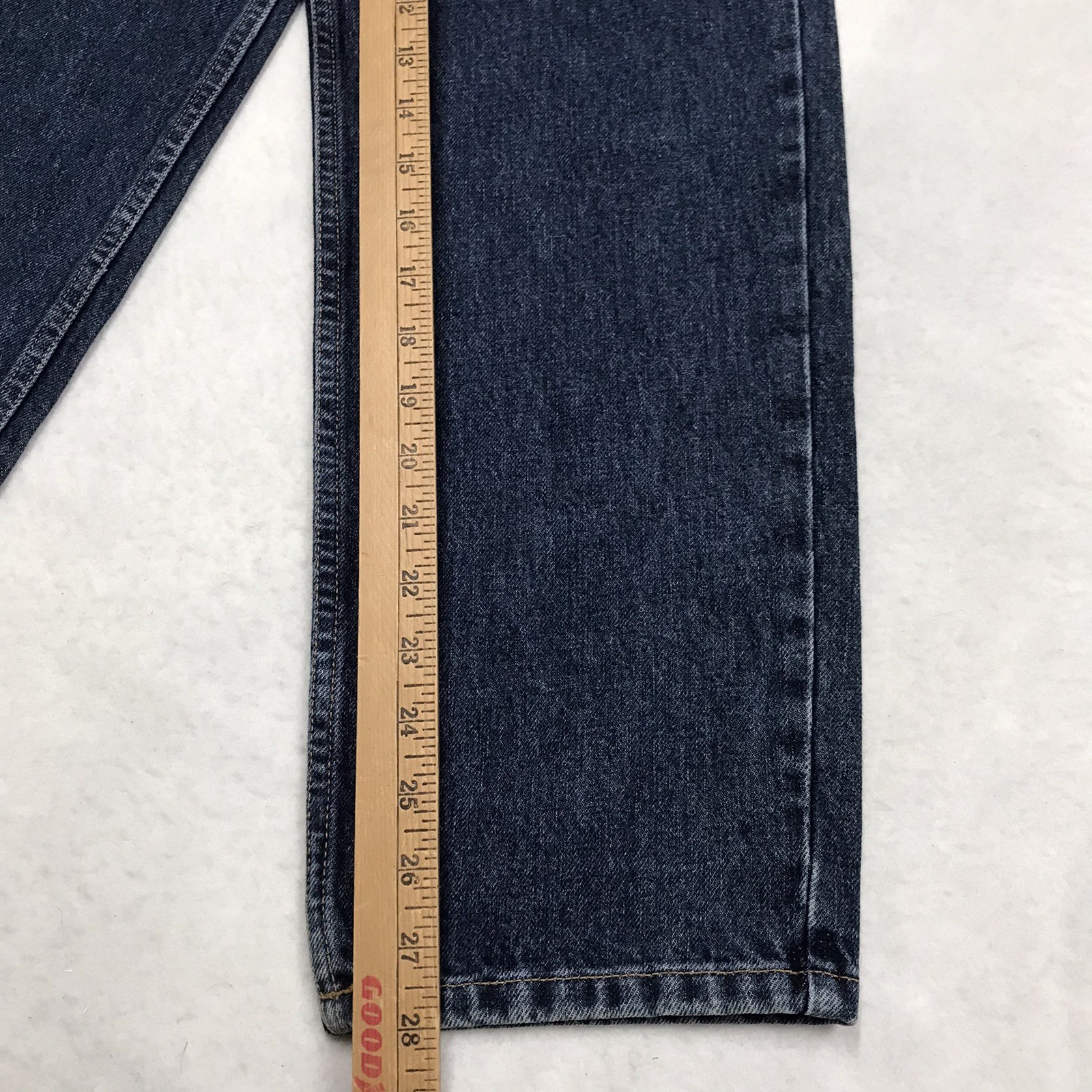 Vintage GUESS 1050 Jean Men 34×28 Tapered Relaxed Fit Dark Wash USA Made Denim