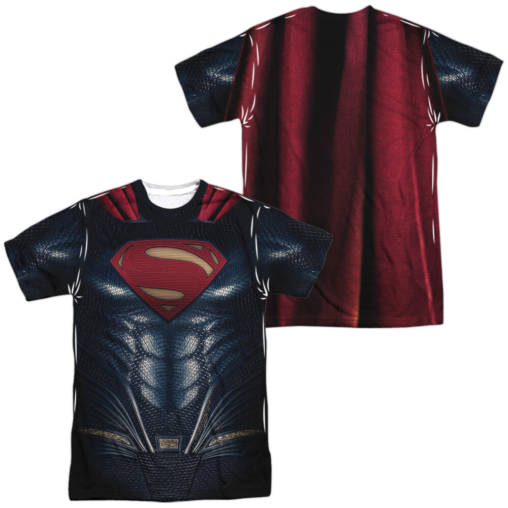 Justice League Movie Superman Uniform Unisex Adult Costume T Shirt, S-3XL