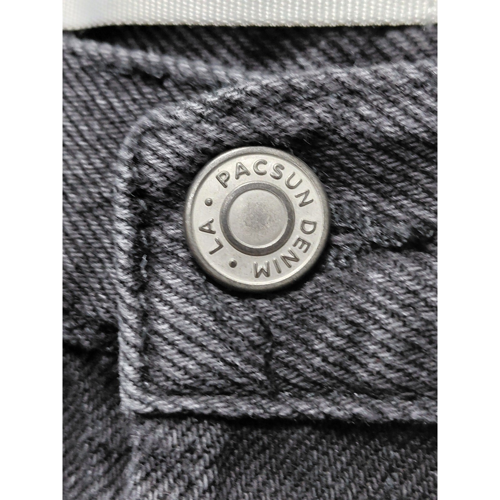PacSun Distressed Black Jeans Mid (10-12 in) Regular Denim Womens