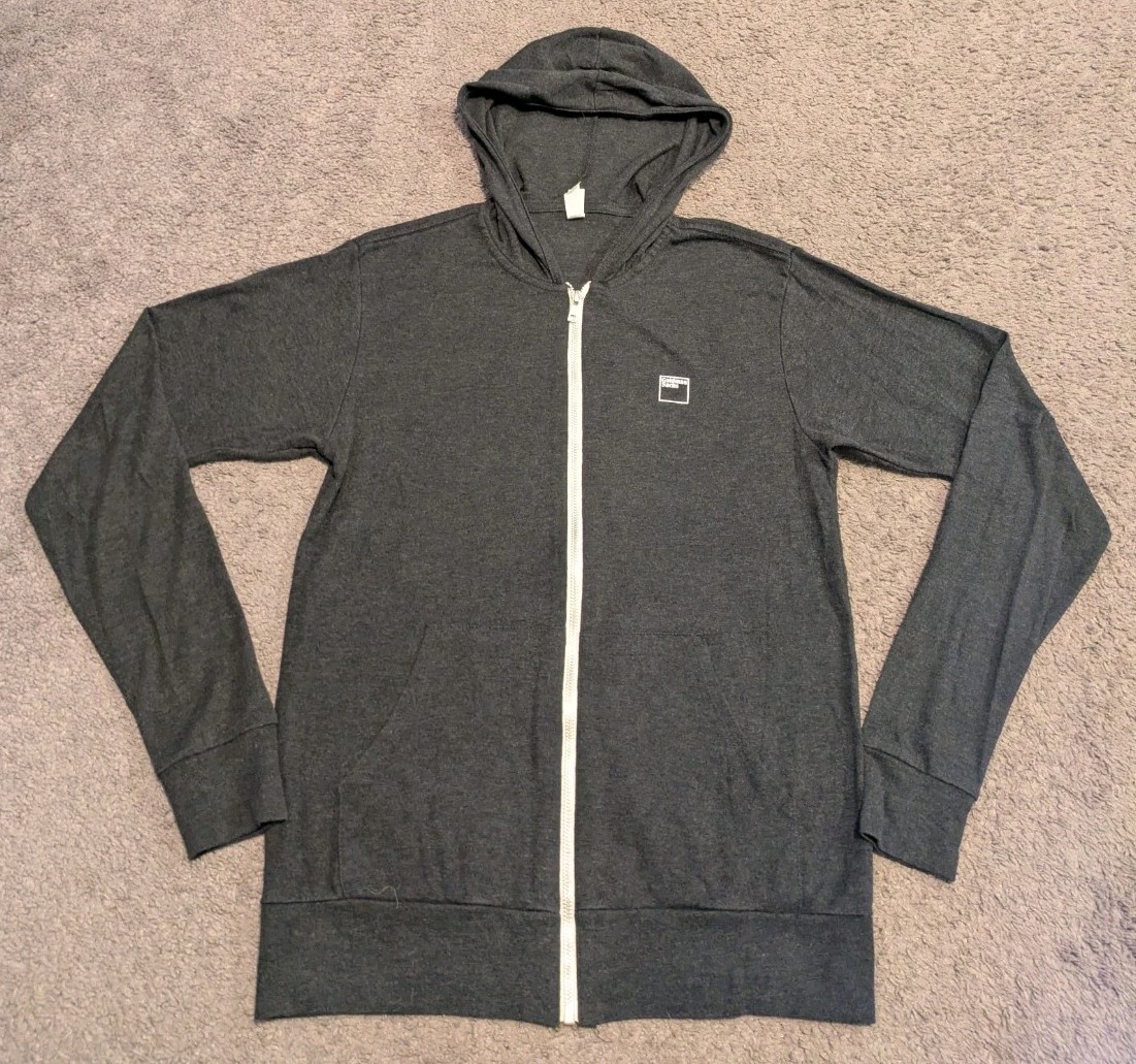 Bella + Canvas Goldman Sachs Engineers Full Zip Employee Gray Hoodie Men’s Small