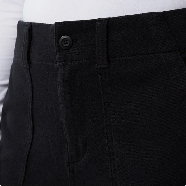 32 Degrees Womens Small Twill Ankle Pant – Black