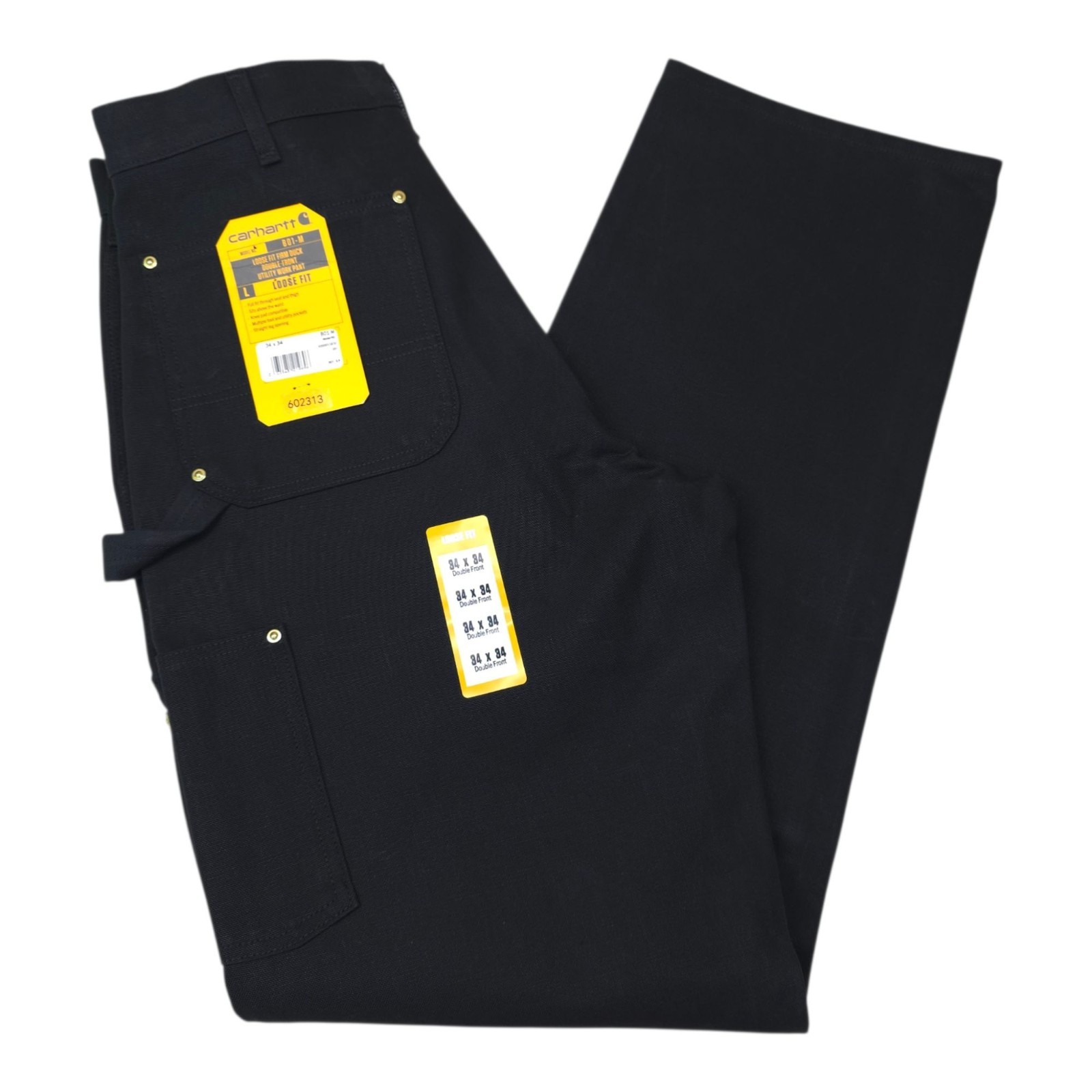 Carhartt Loose Fit Firm Duck Double-Front Utility Work Pants 40×34 Straight Leg