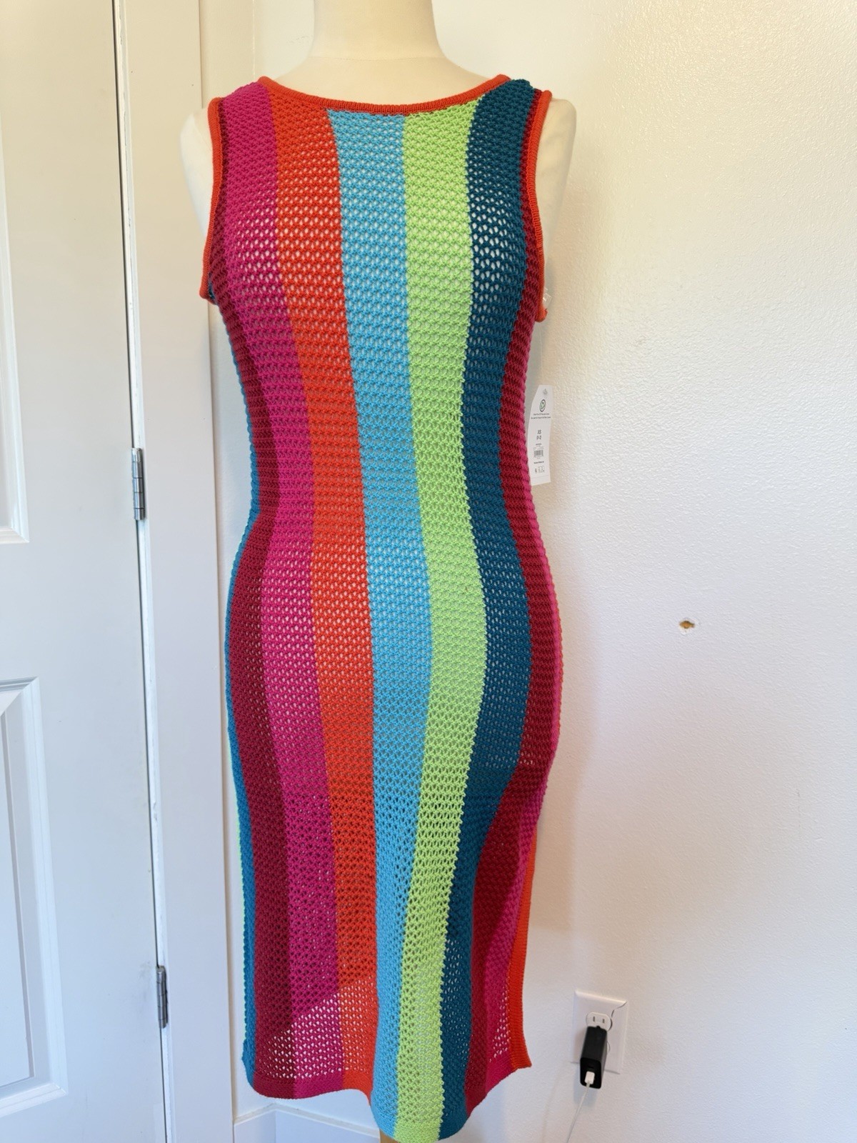 Beach Cover Up Fisherman Women’s Size Xsmall Dress Colorful Boho Fairy Preppy