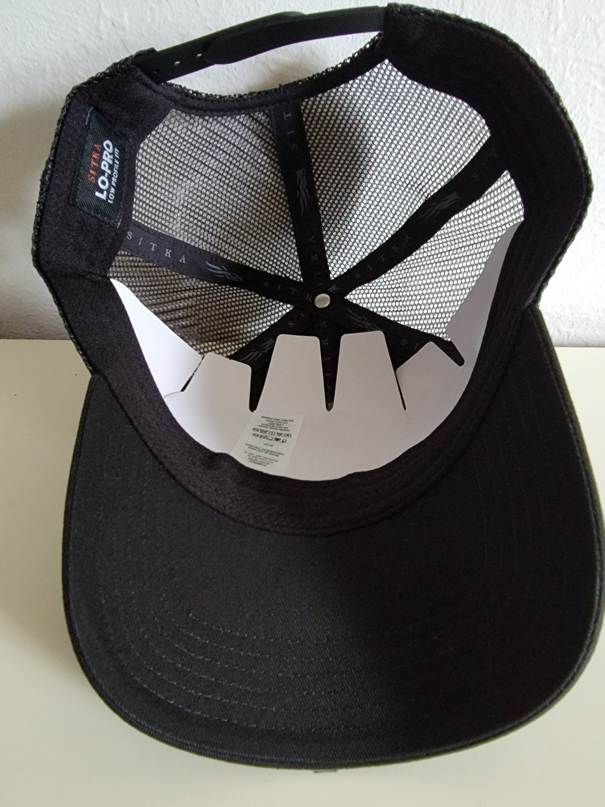 SITKA Icon Lo Pro Cap Hat Hunting Black Low Profile One Size Trucker Hat NWT
