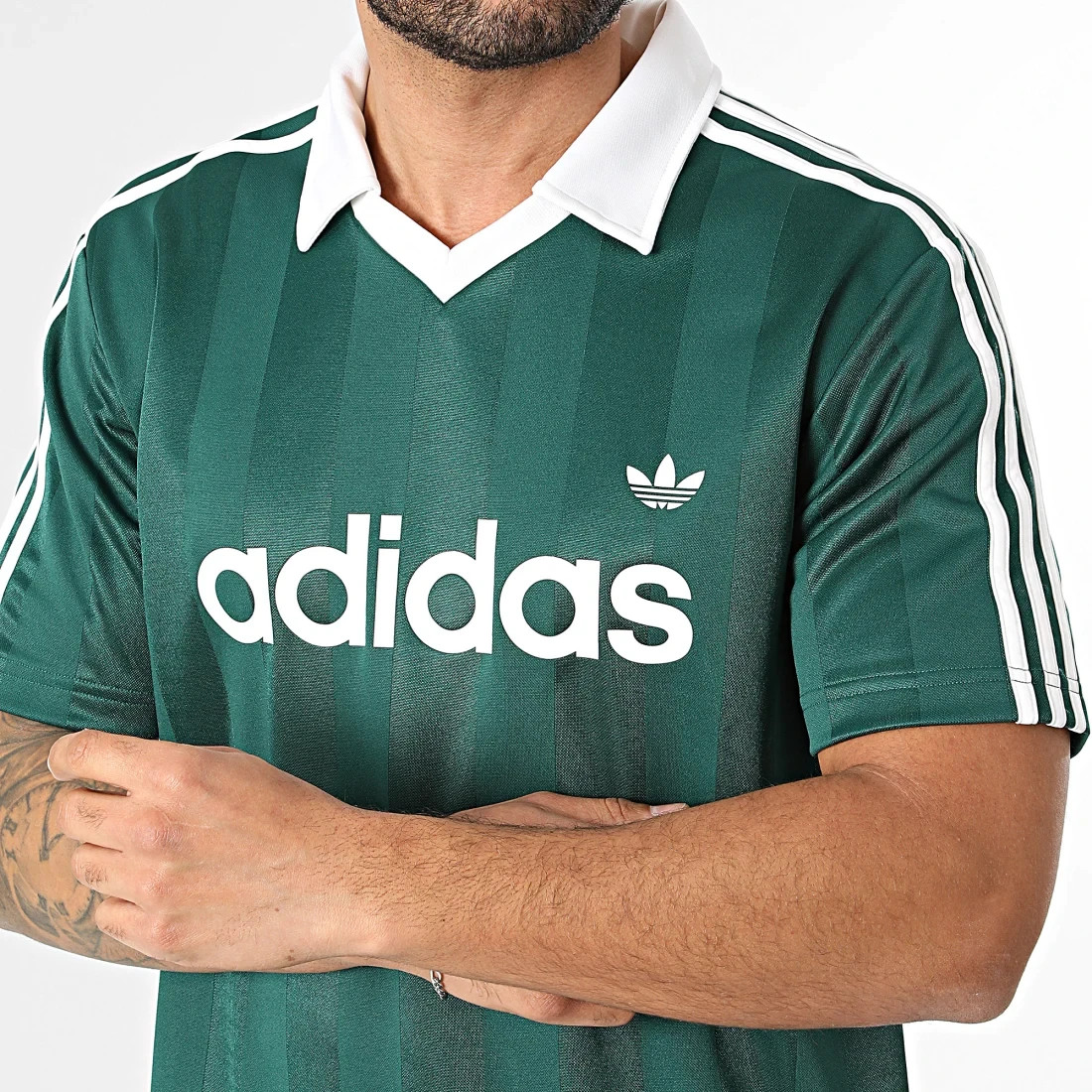 adidas Originals Men’s Archive Collar Engineered JSY Trefoil Jersey KE3582