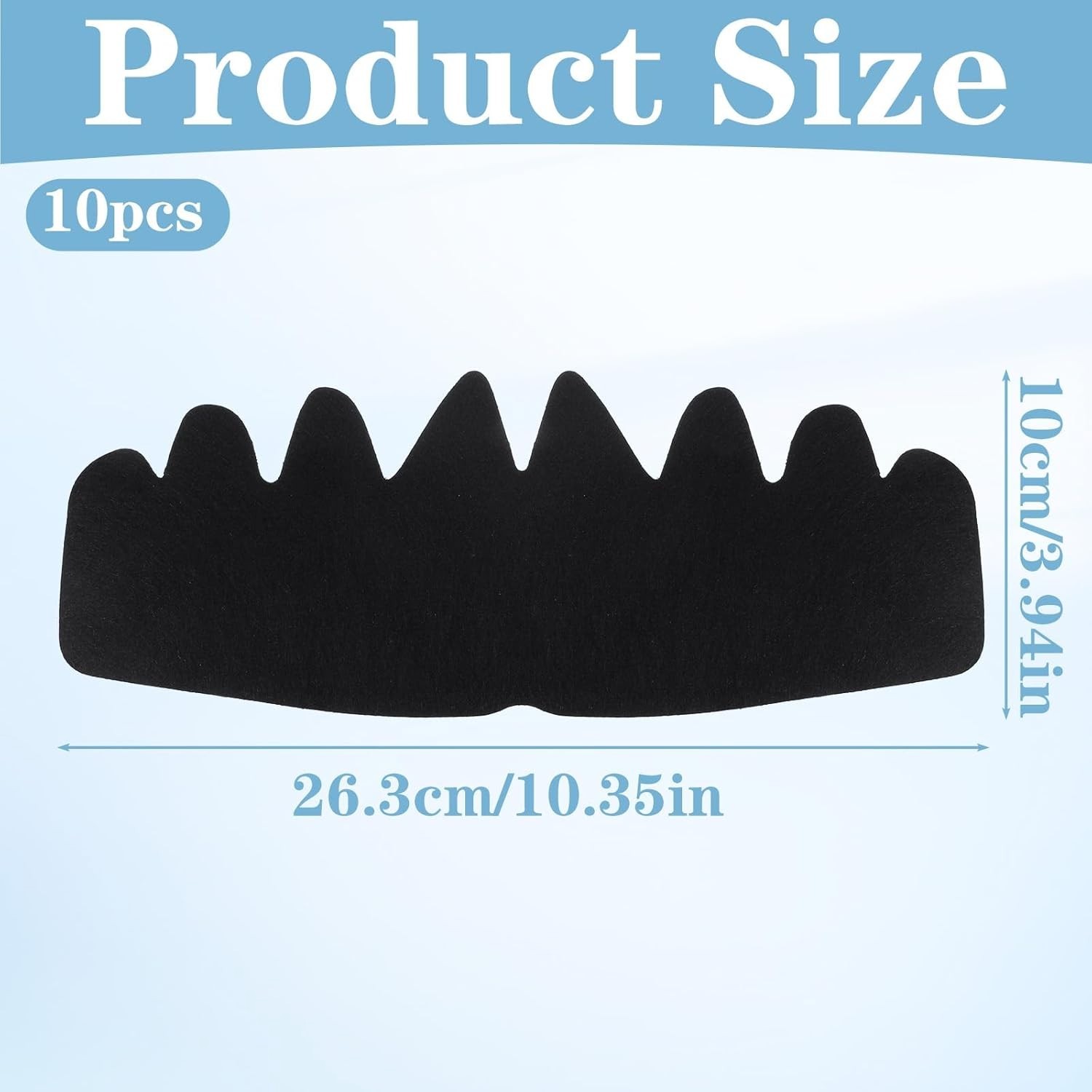 10PCS Hat Sweat Liners for Caps Washable Reusable Inserts for Sweat Protection