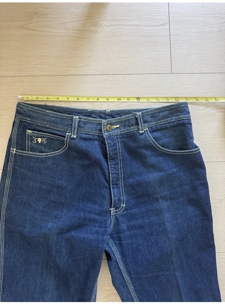 Vintage Sz32 (Actual W28 L29) SERGIO VALENTE RARE V POCKET High Waist Rise Jeans