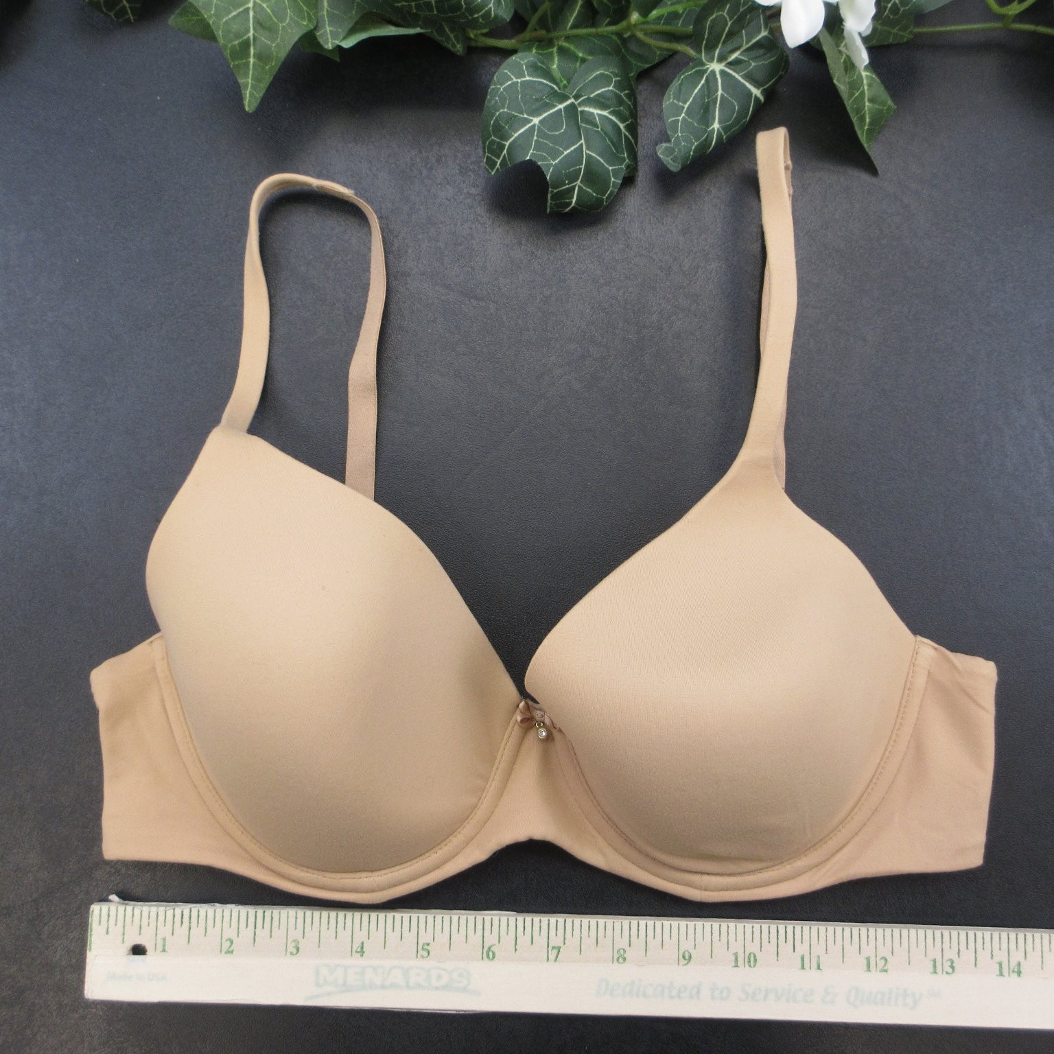 Soma Women’s 34D Nude Full Coverage Padded Underwire Bra Nylon Spandex