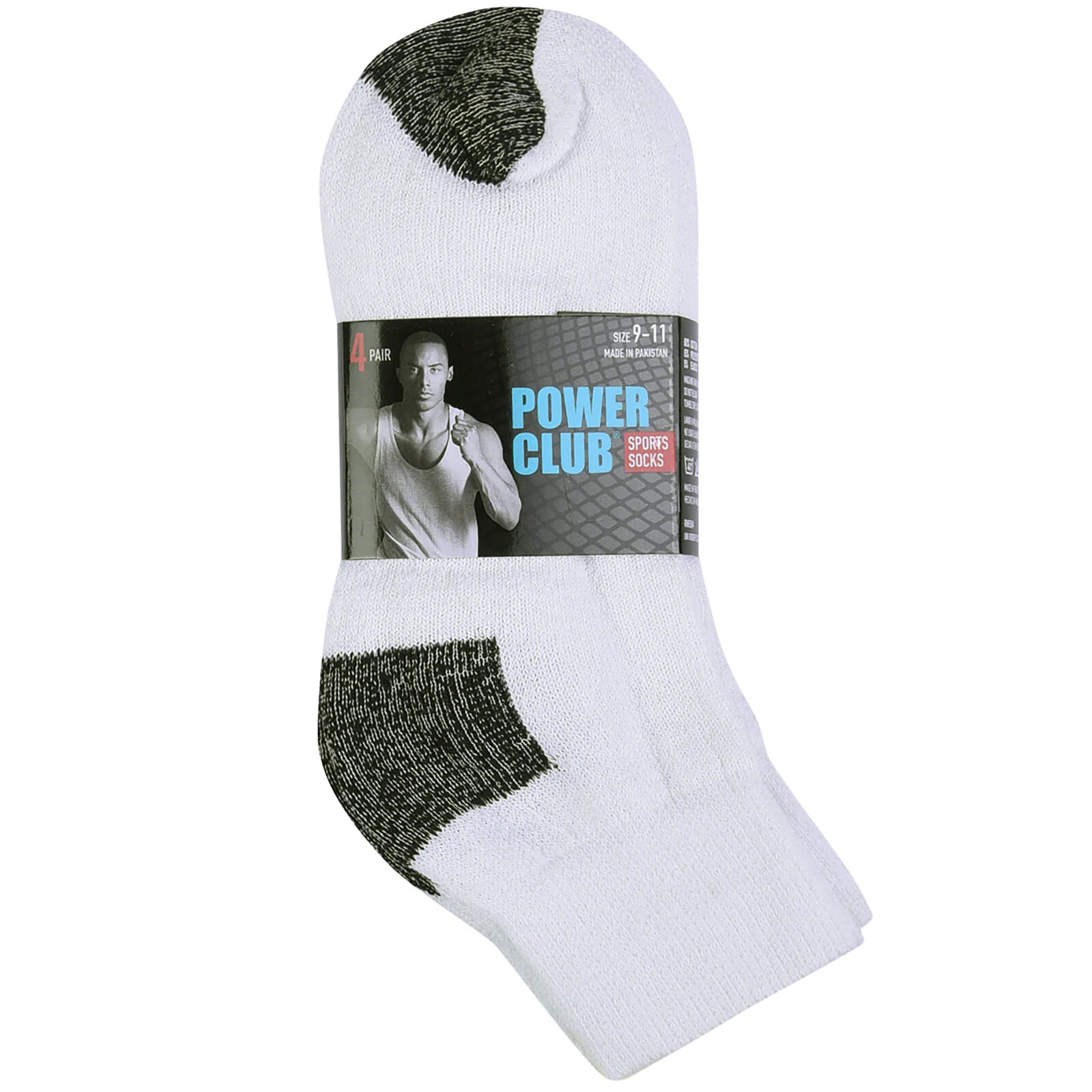 Mens Cotton White Quarter Socks Crew Ankle Sports Sock Size 9-11 10-13 Pack