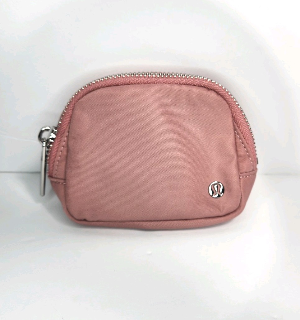 Lululemon Everywhere Belt Bag Nano Pink Zip-Around Pouch Bag Charm Key Ring