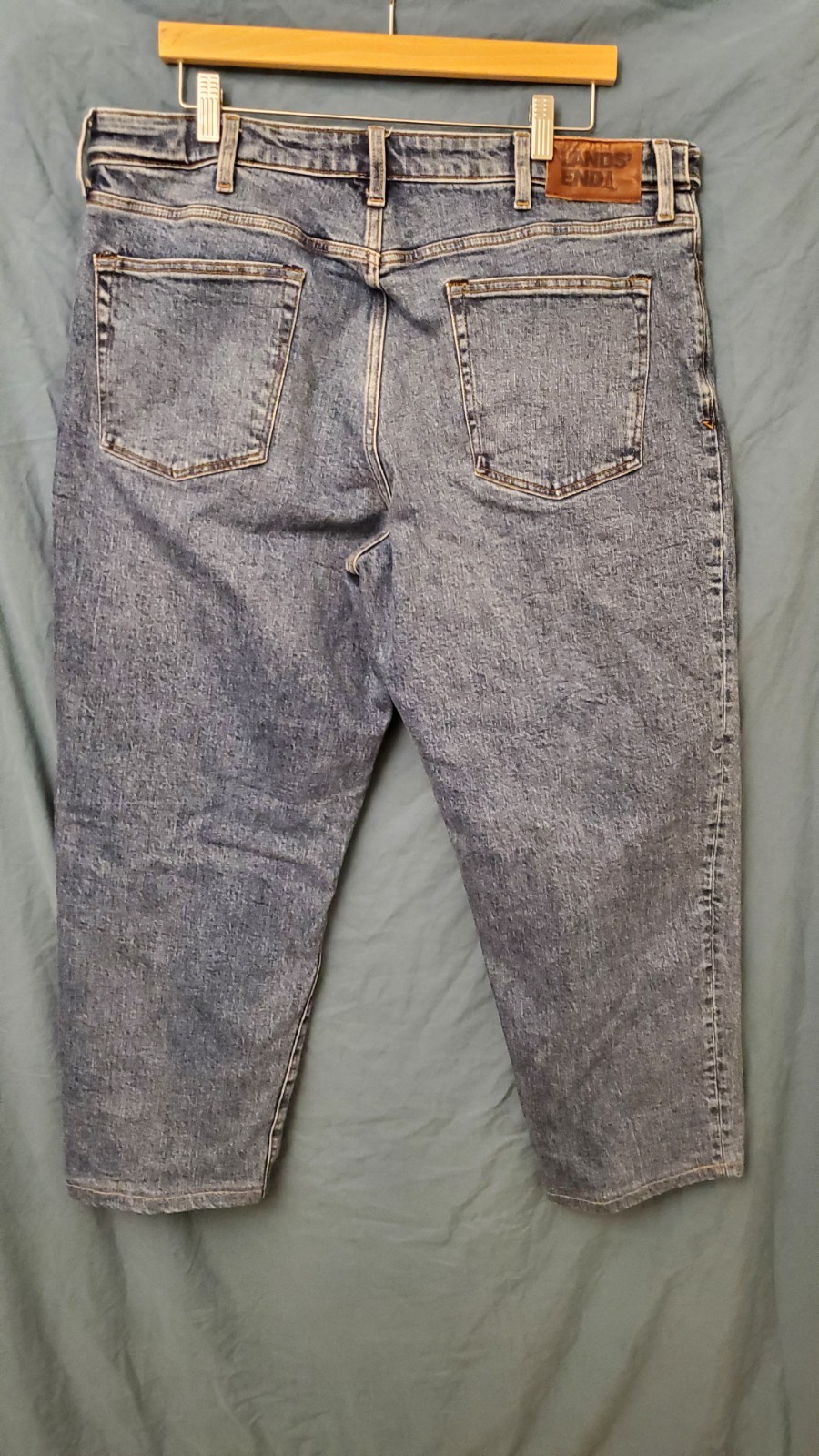 Lands End Men’s Size 38 Jeans Square Rigger Traditional Fit