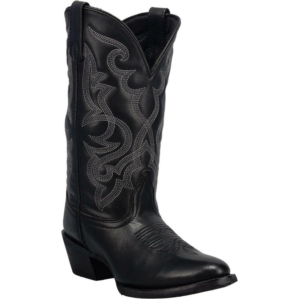 LAREDO MADDIE 11″ BLACK WOMEN’S LEATHER WESTERN BOOTS M/W 6-12 51110