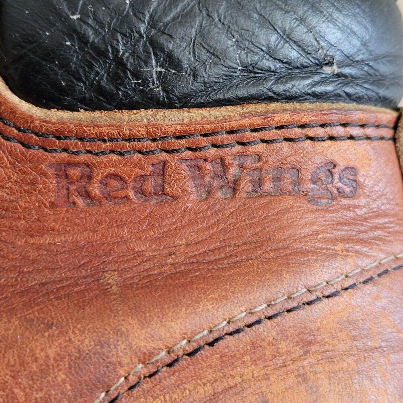 Vintage Red Wing Women’s 7 Leather Lace-Up Work Boots Tuff Toe USA Super Sole