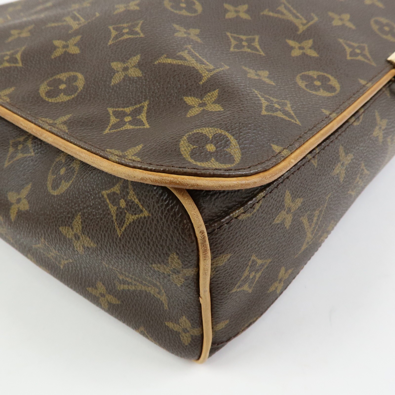 Louis Vuitton Monogram Abbesses Messenger Bag Brown M45257 Authentic Used F/S