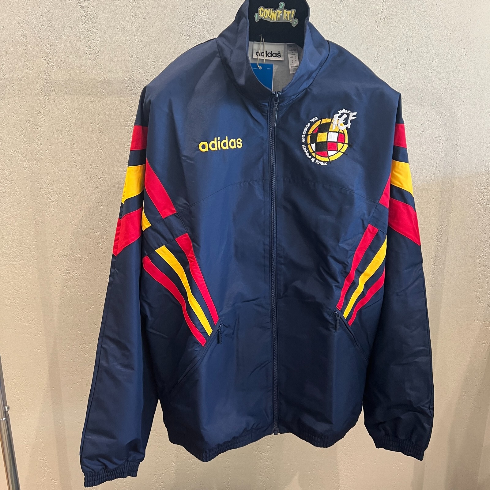 Adidas Spain 1996 Woven Track Jacket Night Indigo Asian Fit IT7753